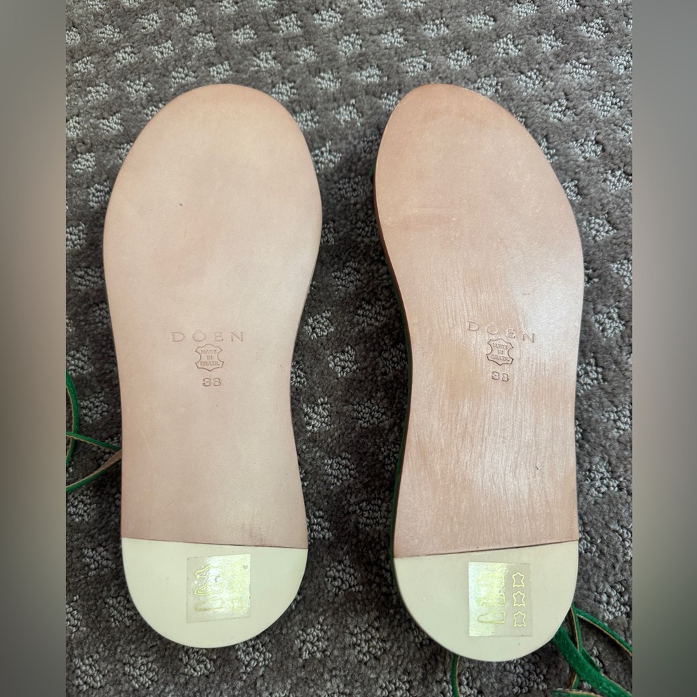 Down Bare Sandal in Kelly Green NWOT Sz 38 - Picture 3 of 3